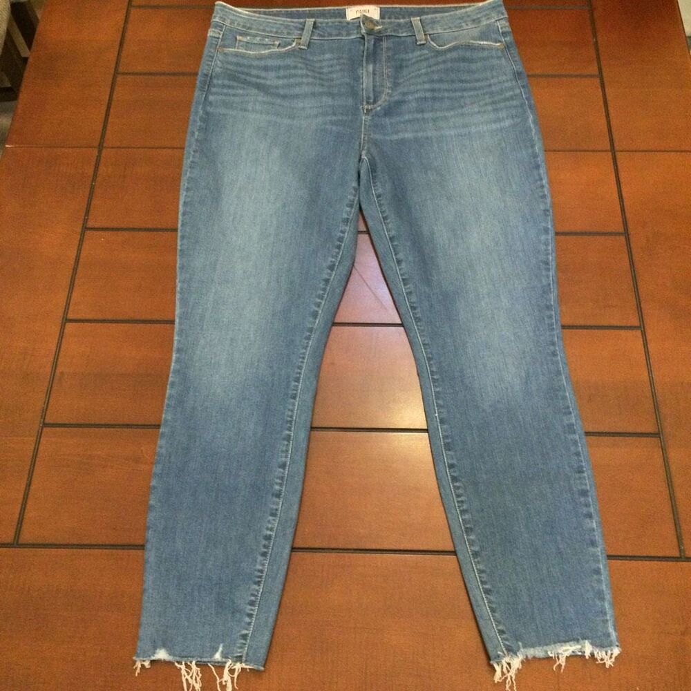 Paige Hoxton ankle raw hem 34 jeans